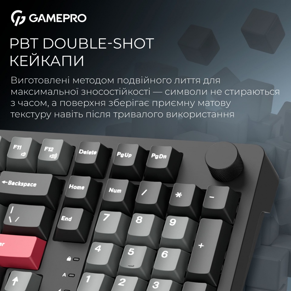 Клавиатура игровая GamePro (MK305BK) Asgard Drakkar Keychron Super black