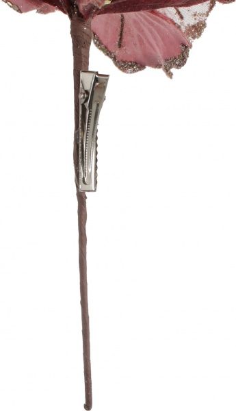 Декорация новогодняя Магнолия 20 см розовая