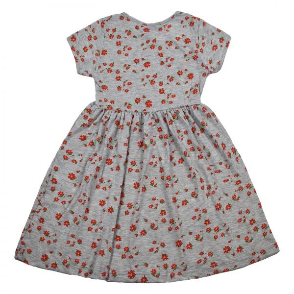 Платье с цветочками 720011 р.110 серый 