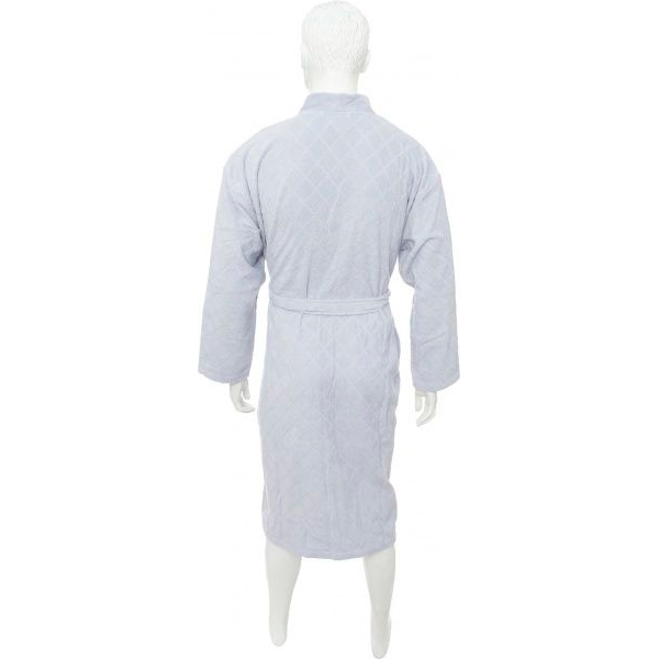 Халат мужской Durutex Velour р. M серебряный 