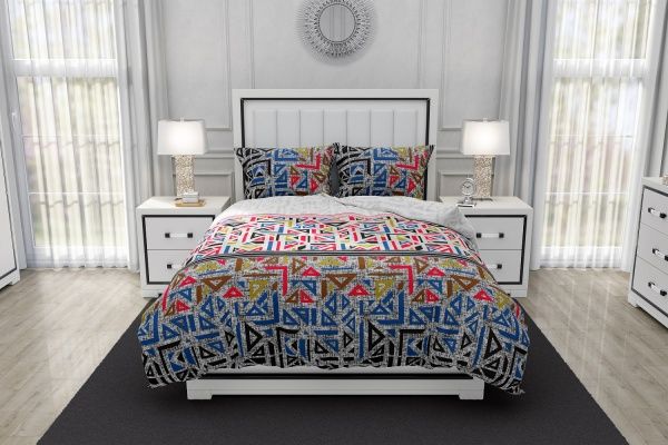 Комплект постельного белья Орнамент евро мульти Rigel 