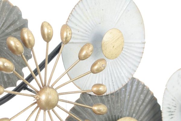 Декор настенный Christmas 64,8x36,8 см бело-золотистый 