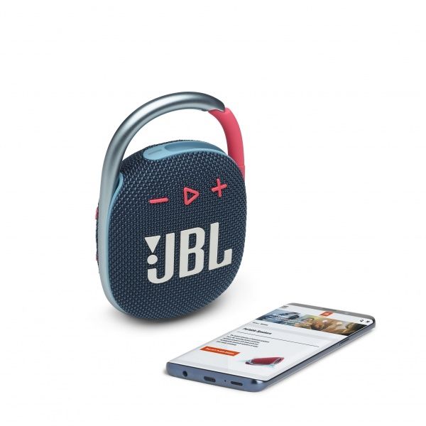 Портативная колонка JBL® Clip 4 1.1 blue/pink (JBLCLIP4BLUP)