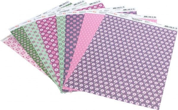 Папір для дизайну Лавандові мрії 8 аркушів A4 21x29,7 см 250 г/м² Rosa Start