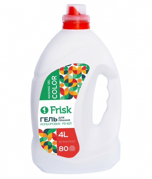 Гель для машинной и ручной стирки Frisk Цветные вещи 4 л 