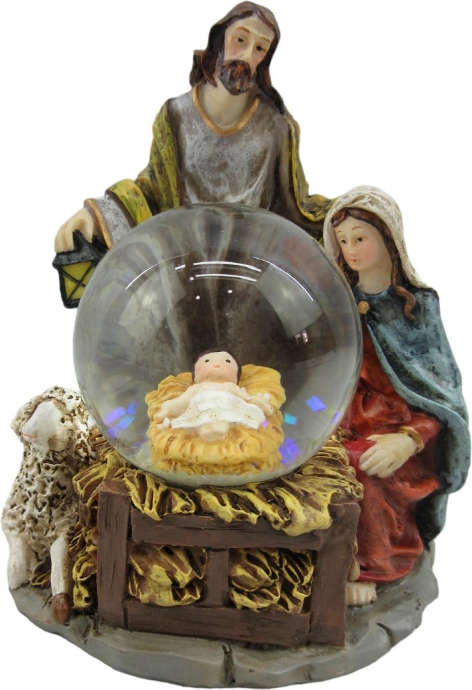 Сувенир рождественский Иисус в конюшне полигума 8х10 см