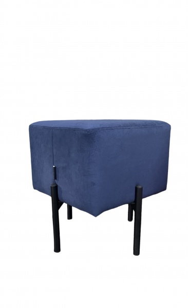 Пуф Lion Монте 410х390 мм синий / черный 