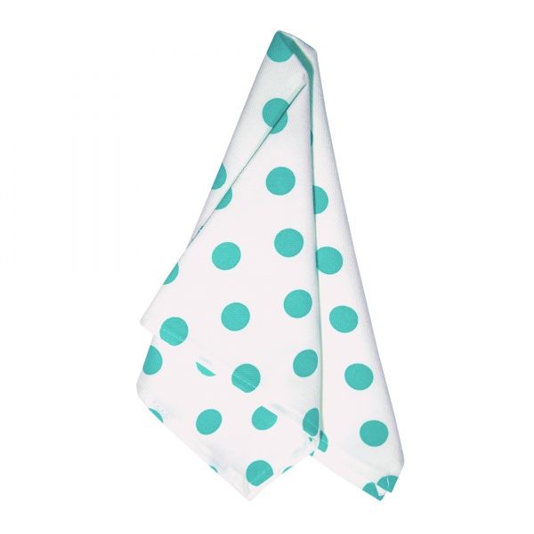 Серветка Yaroslav Home 45x45 см білий із бірюзовим 