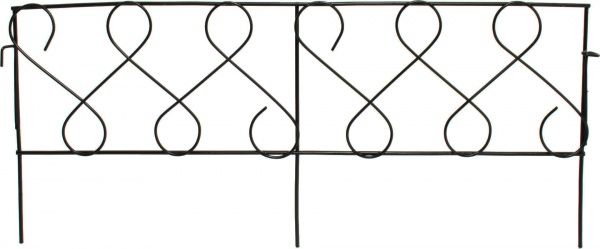 Декоративна огорожа для клумб Фасція ПД-ЕЕ-44 коричневий