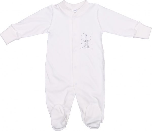 Комбинезон унисекс Bambinelli Be Happy Кмб304-2 р.62 молочный 