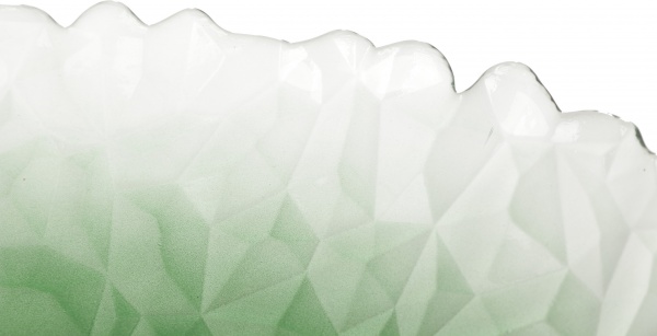 Блюдо глибоке Topaz 33 см темно-зелене/прозоре Dekor Cam 