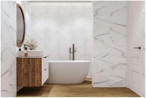 Плитка Golden Tile Marble Story white MS0051 25x40 см