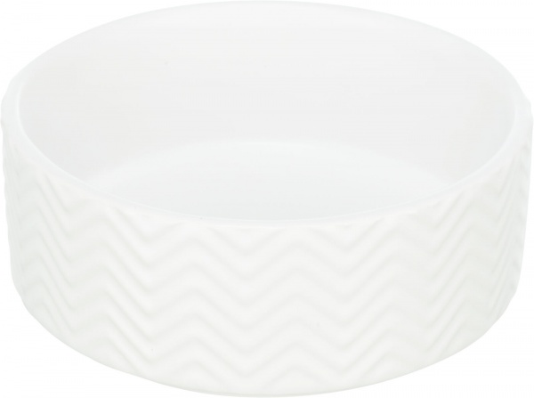 Миска Trixie для собак керамічна біла 0,9 л 16 см (25024)