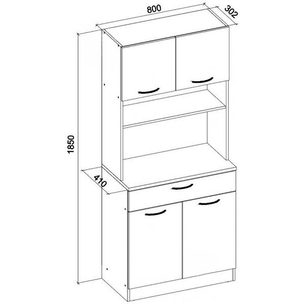 Буфет Грейд Davis 80 білий 
