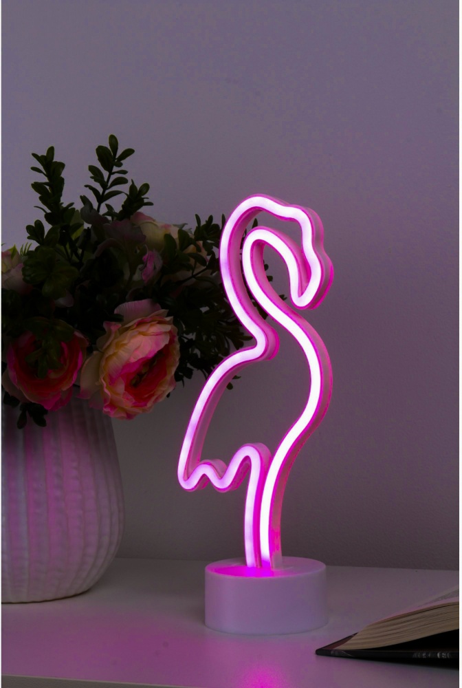 Настольная лампа Sensio Neon Фламинго 1 Вт розовый 9180-HLN