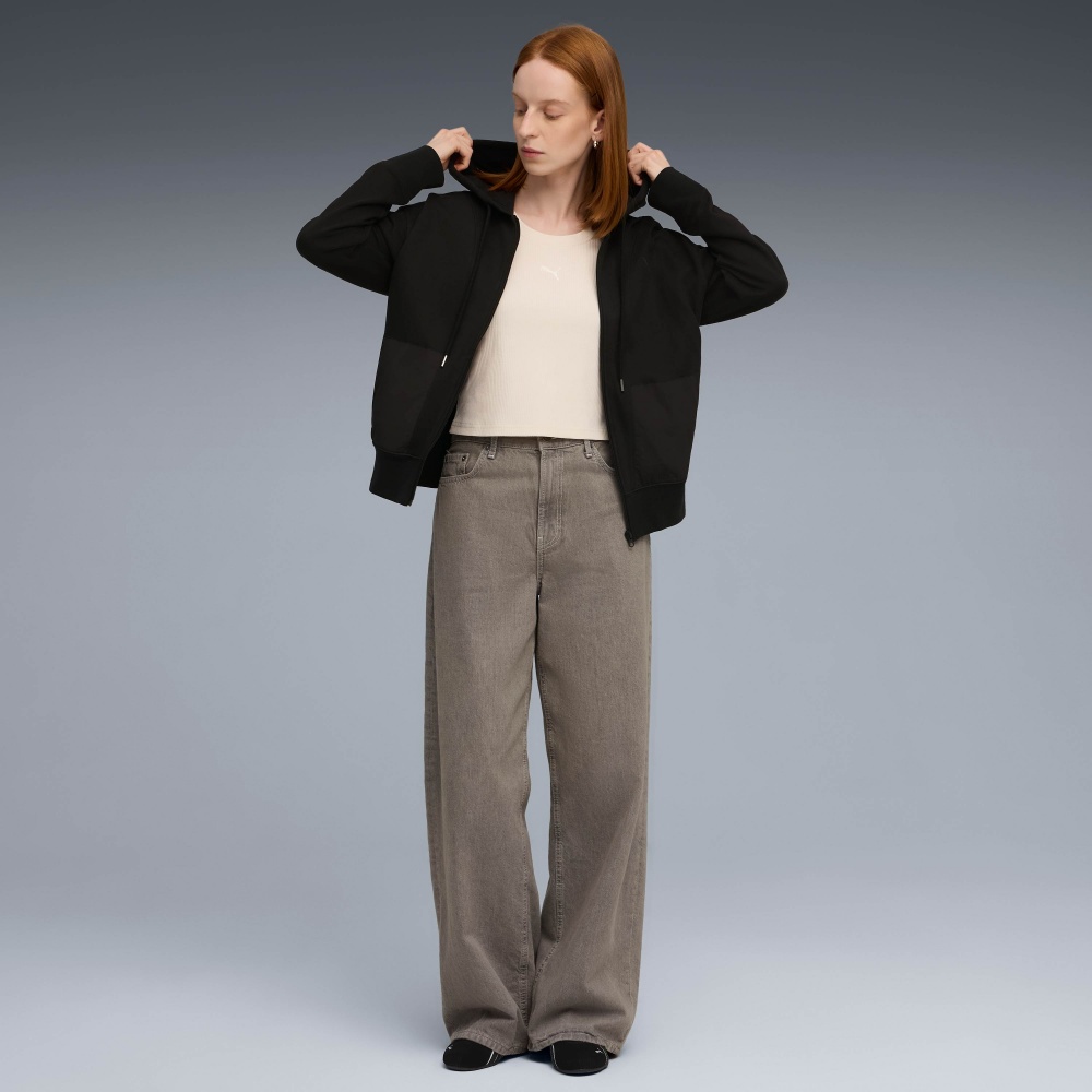 Джемпер Puma HER Relaxed Full-Zip Hoodie FL 68815001 р.S чорний