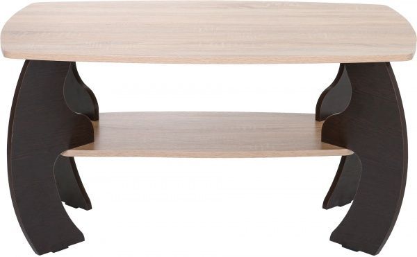 Стол журнальный Мальва дуб сонома/венге 1000x600x520мм 