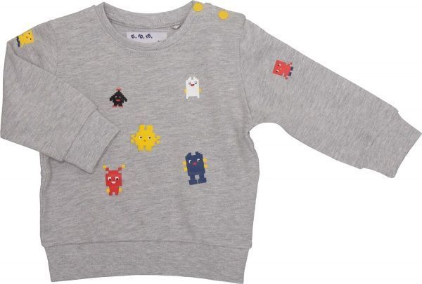 Свитшот 5.10.15. 5F3902 р.80 серый меланж 