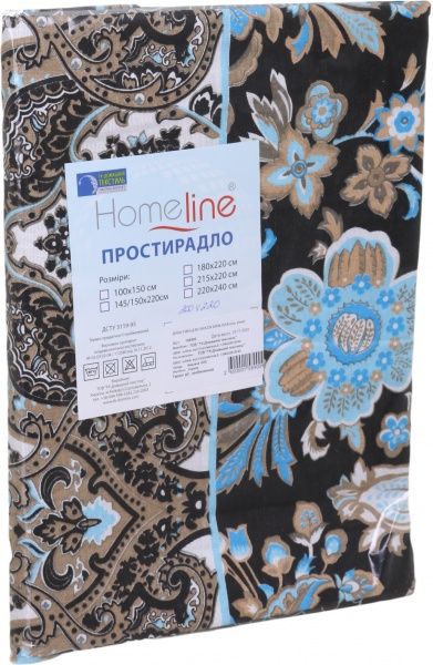 Простирадло бязь 200x220 см в асортименті Home Line 