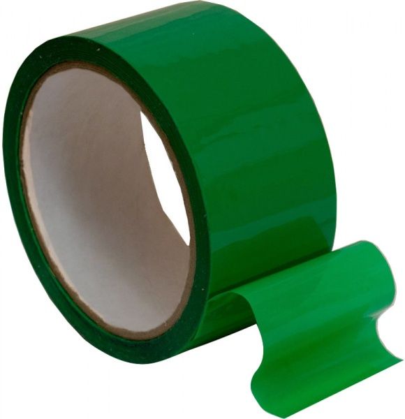 Лента самоклеящаяся PROзапас зеленая 45 мм 100 м 40 мкн