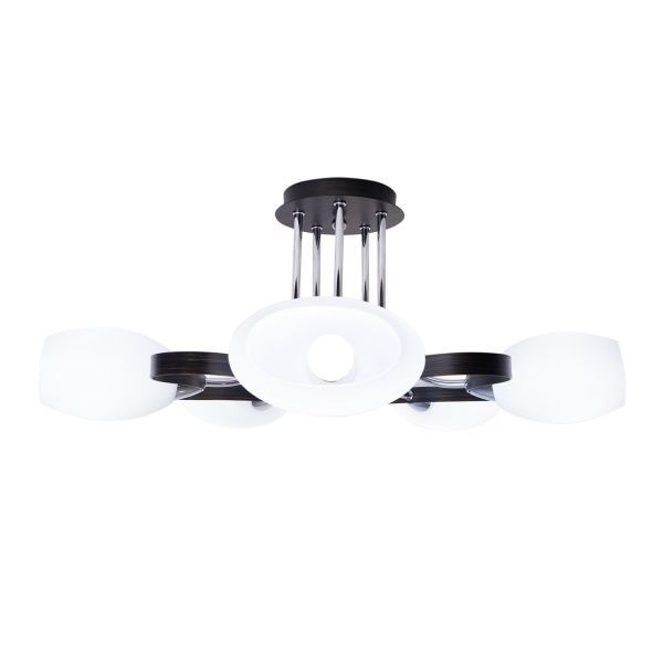 Люстра потолочная Altalusse INL-9210C-15 5x40 Вт E14 античная бронза/венге 