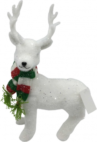 Декорация новогодняя New Star олень что стоит с блестками F91876 36 см 