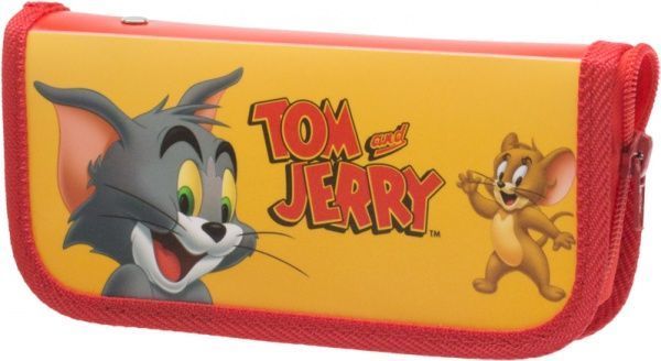 Пенал Tom and Jerry TJ02362-01 Cool For School желтыйкрасный