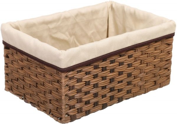 Корзинка плетеная с текстилем 40x27x19 см JC16-1AB-3 