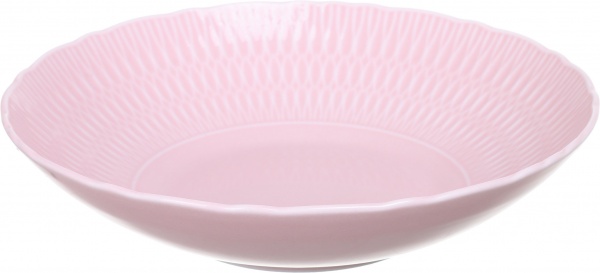 Тарілка супова Sofia 22 см порцелянова рожева Cmielow