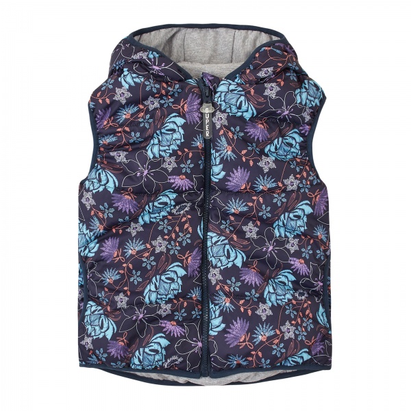 Жилет детский для девочек Соня р.110 синий Ш251 