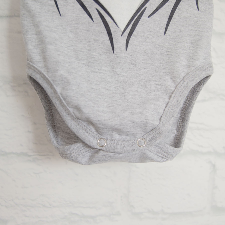 Боді дитяче унісекс Blanka Супер бейбі р.74-80 сірий 110496