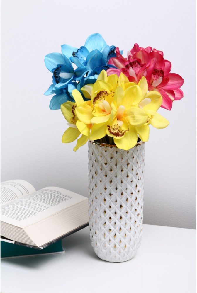 Ваза керамическая Sensio Cedar 22,5 см белая PS31722