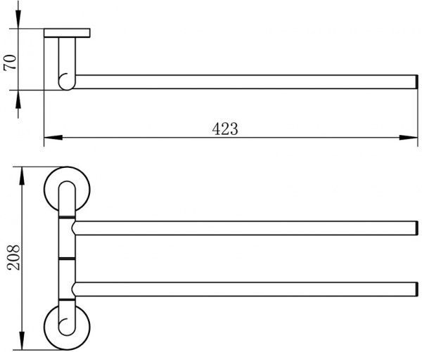 Держатель для полотенца Imprese Hranice 134100