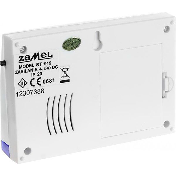 Звонок дверной  Zamel SUITA белый с синим ST-919