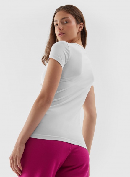 Футболка 4F TSHIRT F0907 4FAW23TTSHF0907-10S р.M білий