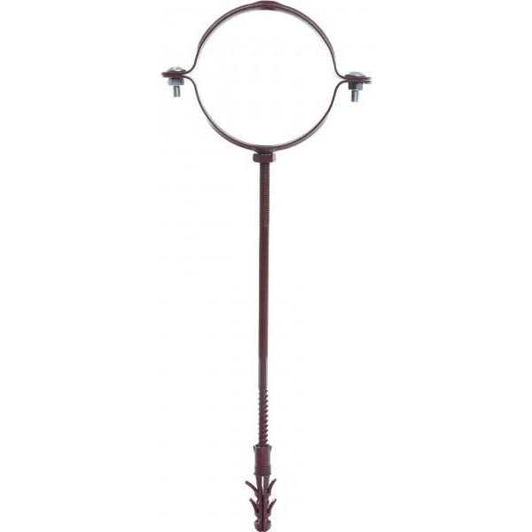 Кронштейн трубы металлический Сяйво L=220 мм D=90 мм красный 