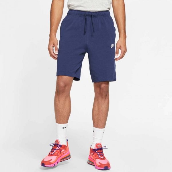 Шорты Nike M NSW CLUB SHORT JSY BV2772-410 р. XL синий