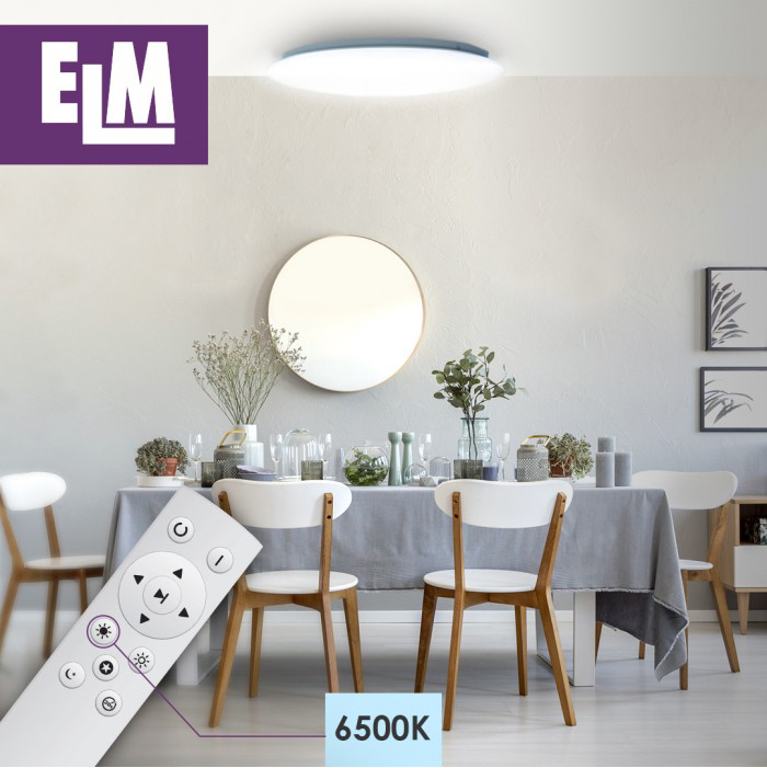 Світильник стельовий ELM SIRIUS LED круглий з пультом 36 Вт білий 3000-6500 К 26-0074