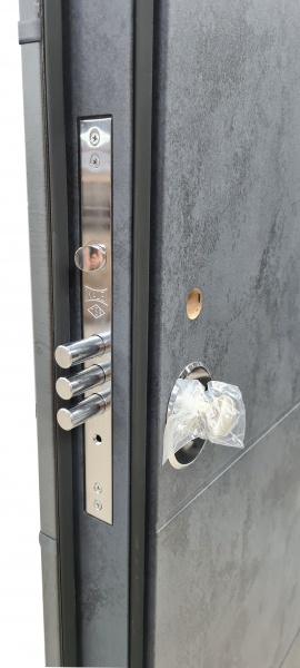 Двері вхідні Булат House-3 антрацит / бетон антрацит 2050x950 мм праві