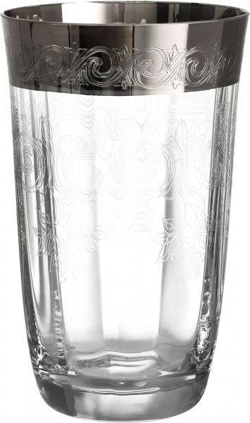 Набор стаканов высоких San Marco 360 мл 6 шт. платина CreArt