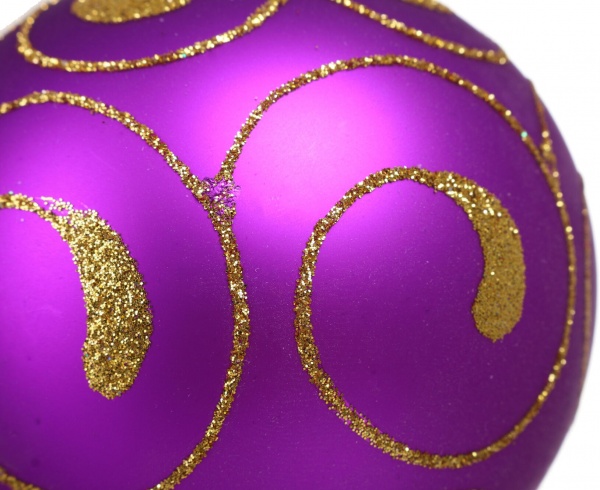 Шар новогодний орнамент d 80 мм в ассортименте .0182