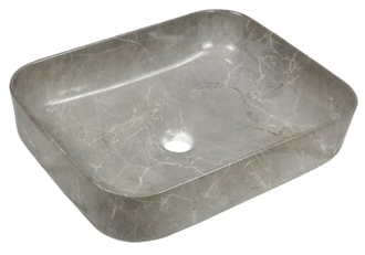 Умывальник-чаша Invena ATE 51 см серый мраморный эффект (CE-16-705)