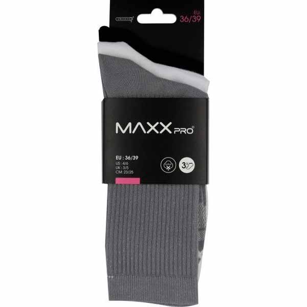Носки MaxxPro 1668 3 пары черно-серо-белый р.36-39