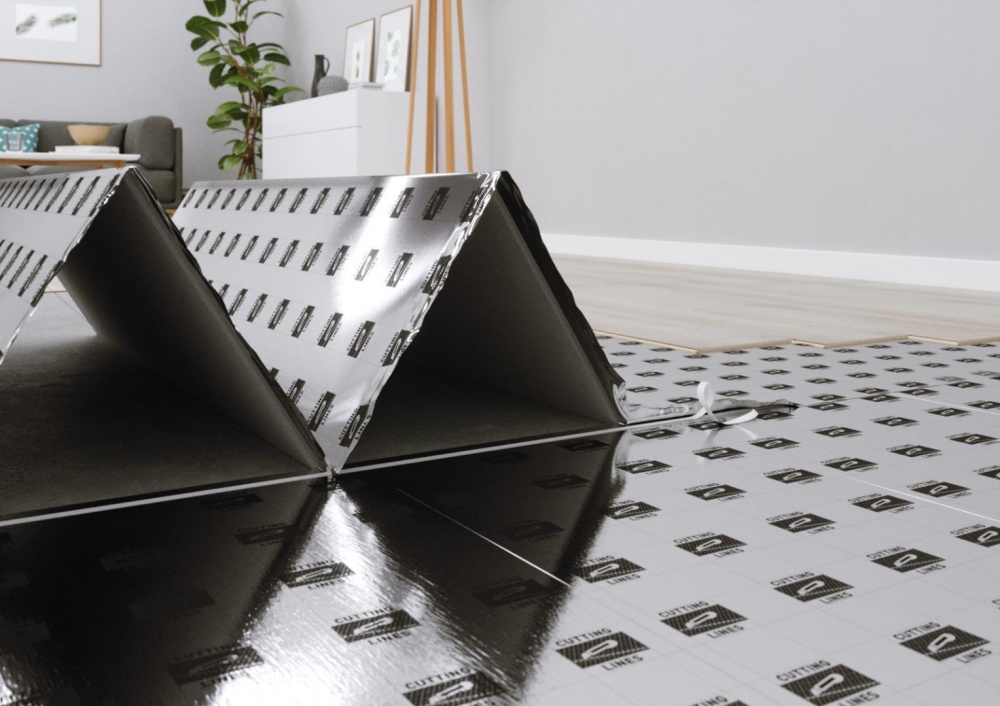 Подложка изоляционная AFIRMAX Silenza Max Aquastop 5мм/5,5 кв.м