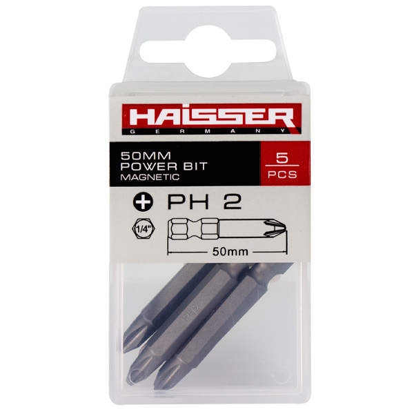 Біта Haisser 755002P PH2x50 мм 5 шт