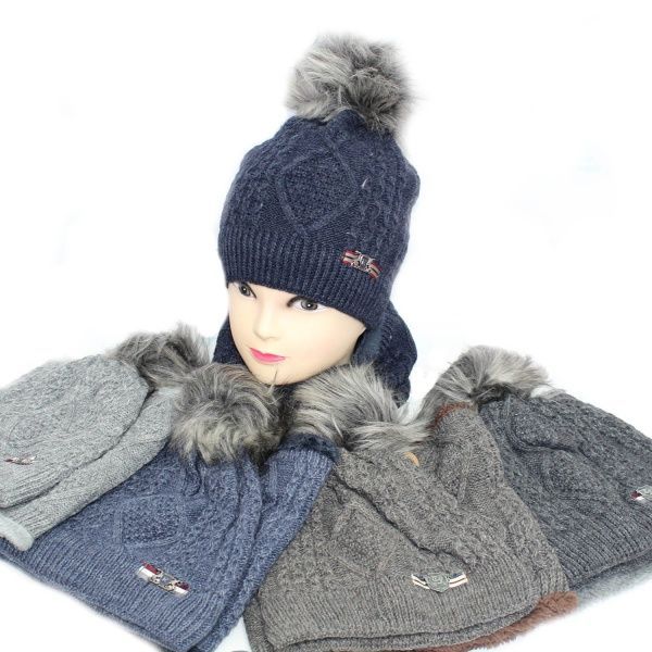 Комплект шапка + шарф р.52-54 в ассортименте 1335К 