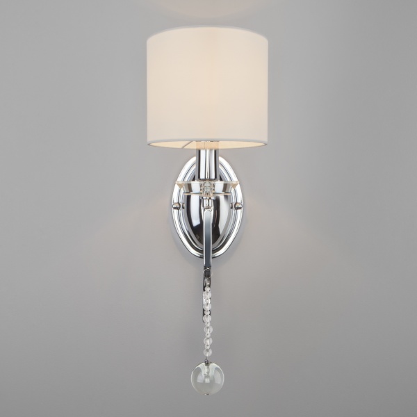 Бра Strotskis Ariana 1x60 Вт E14 белый 60113/1 (хром) 