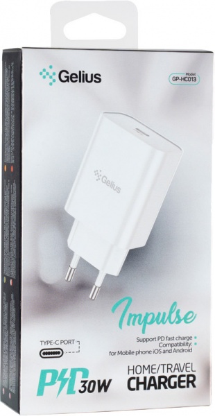 Сетевое зарядное устройство Gelius Pro Impulse PD30W GP-HC013 White 