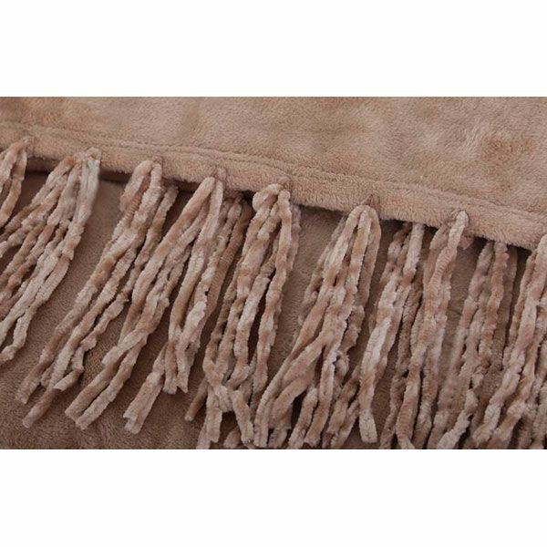 Плед Fringe 140x180 см тауп La Nuit 