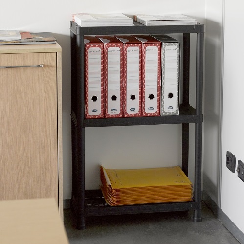 Стелаж пластиковий Toomax 950x300x300 мм чорний (141-TOOMAX) 